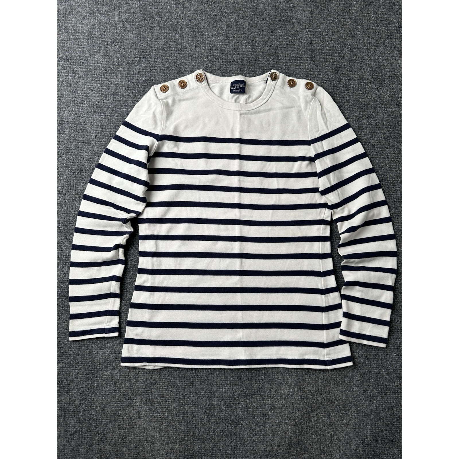 Womens Jean Paul Gaultier Matelot Breton Striped Shirt Made In Portugal, Size Xs